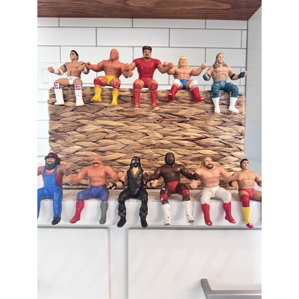 Wwf wwe Vintage 80s -90s 4" Thumb‎ Wrestler Figures Lot Of 11